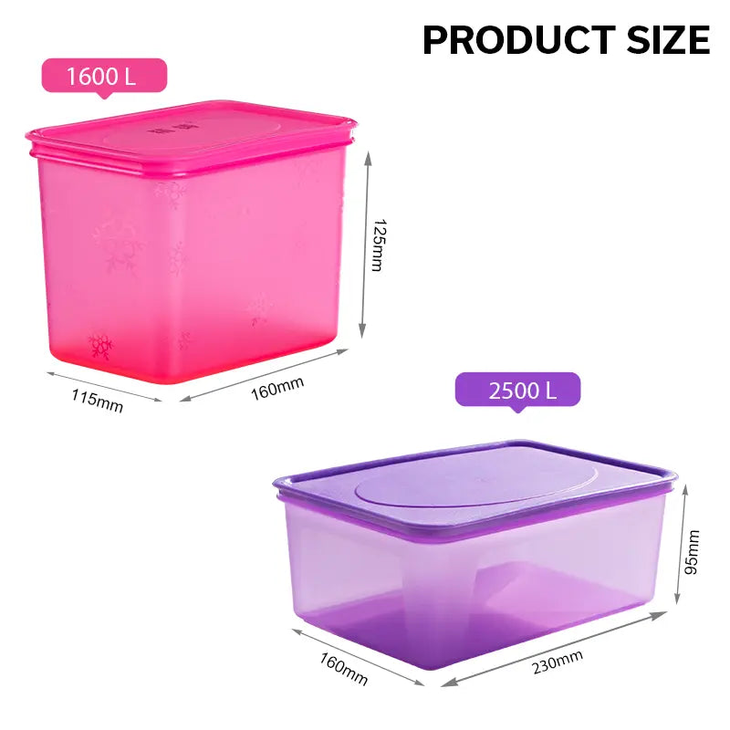 Keep Tab Multicolor Plastic Food Storage Containers with Airtight Lids for Kitchen Organization