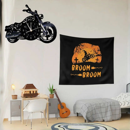 Motorcycle Vinyl Record Wall Clock