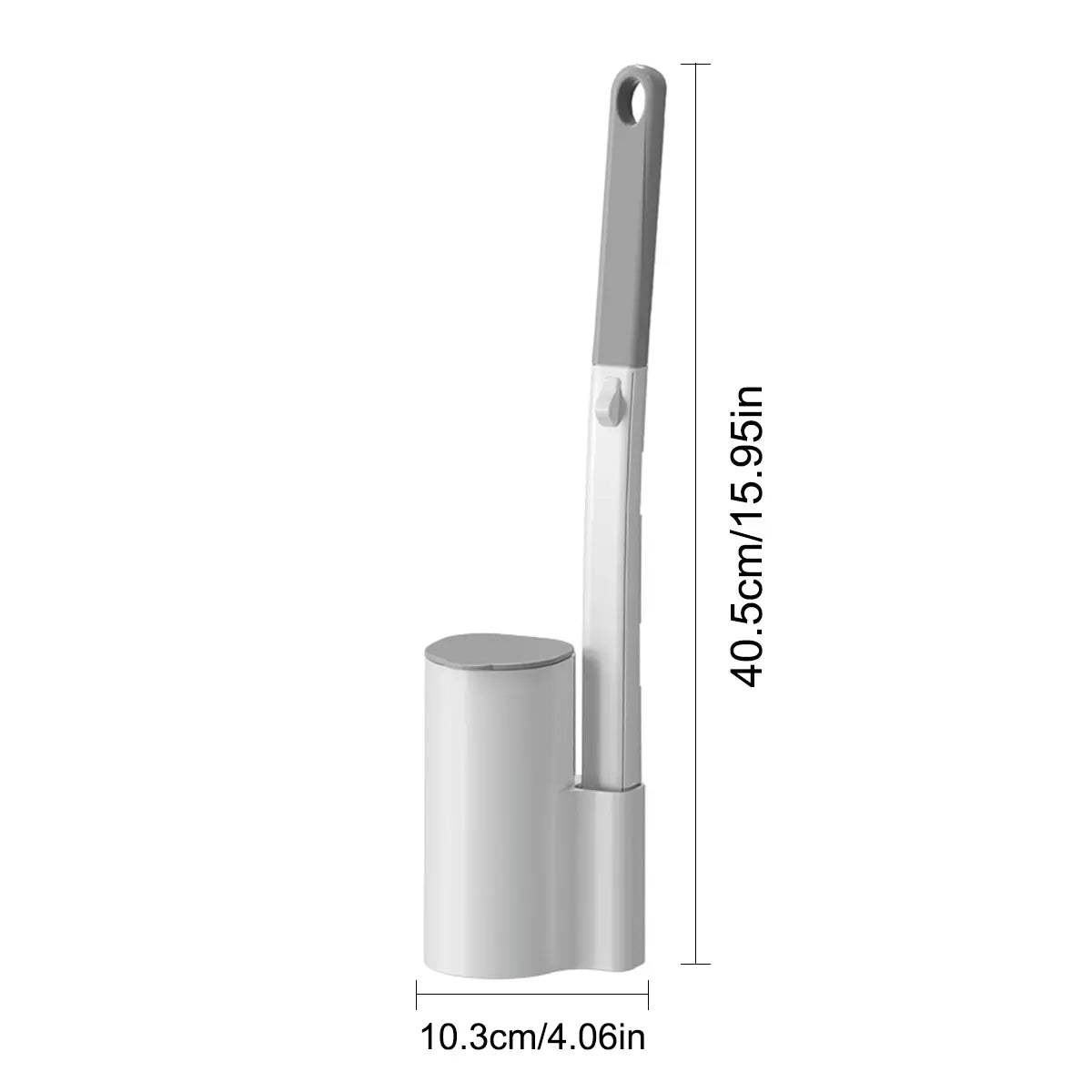 Home Essentials Disposable Toilet Brush Set-Includes 24 Disposable Replacement Heads+Toilet Brush+Wall-Mounted Toilet Caddy,Easy to Use,Thorough Cleaning,Antibacterial,Deodorizing,Dispose after Use,No Secondary Contamination,Cleaning Supplies and Tools Ti