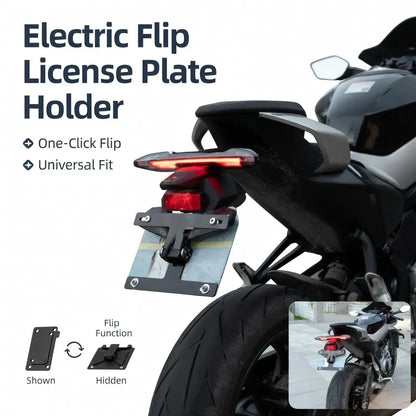 HIDEAWAY Motorcycle License Plate Frame