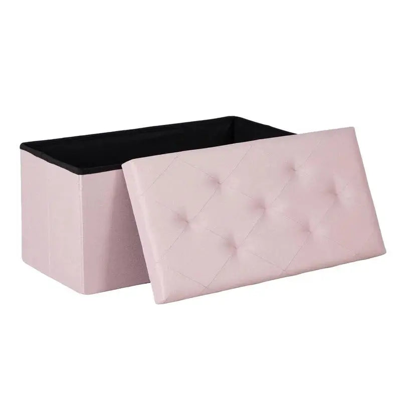 Folding Storage Ottoman Bench