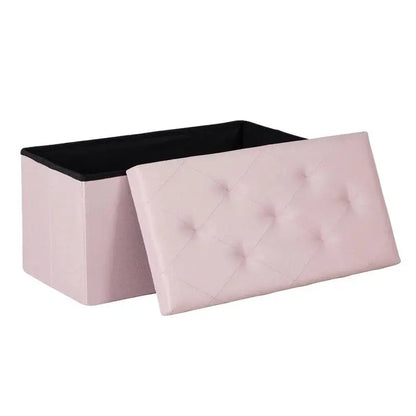 Folding Storage Ottoman Bench