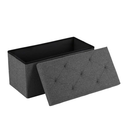 Folding Storage Ottoman Bench