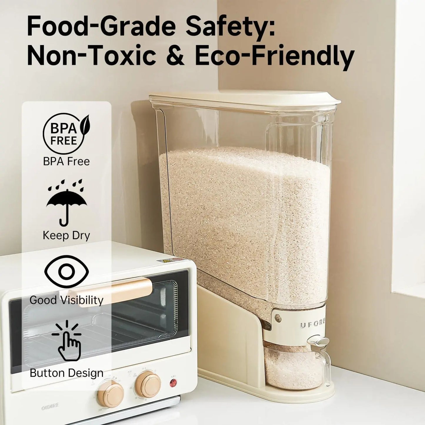 Moisture Proof, Grain&Cereal Dispenser