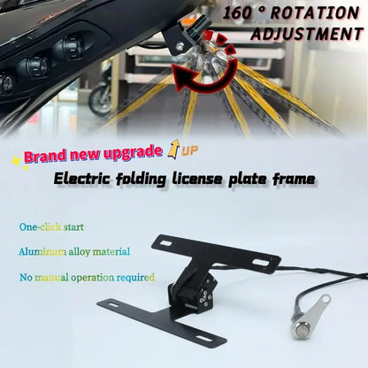 HIDEAWAY Motorcycle License Plate Frame