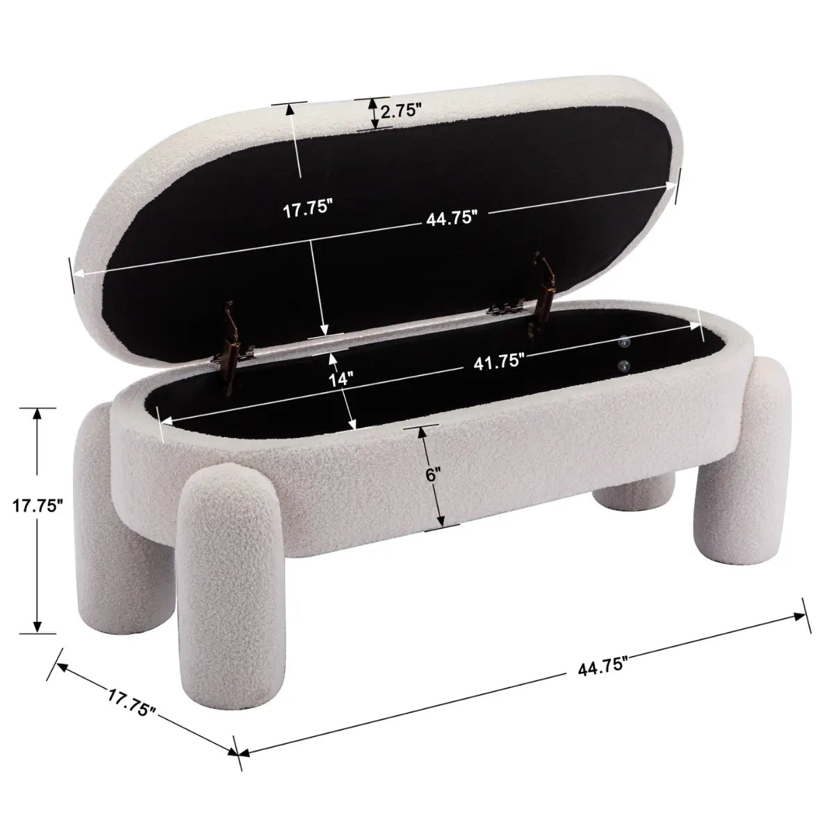 Sherpa Ottoman Storage Bench