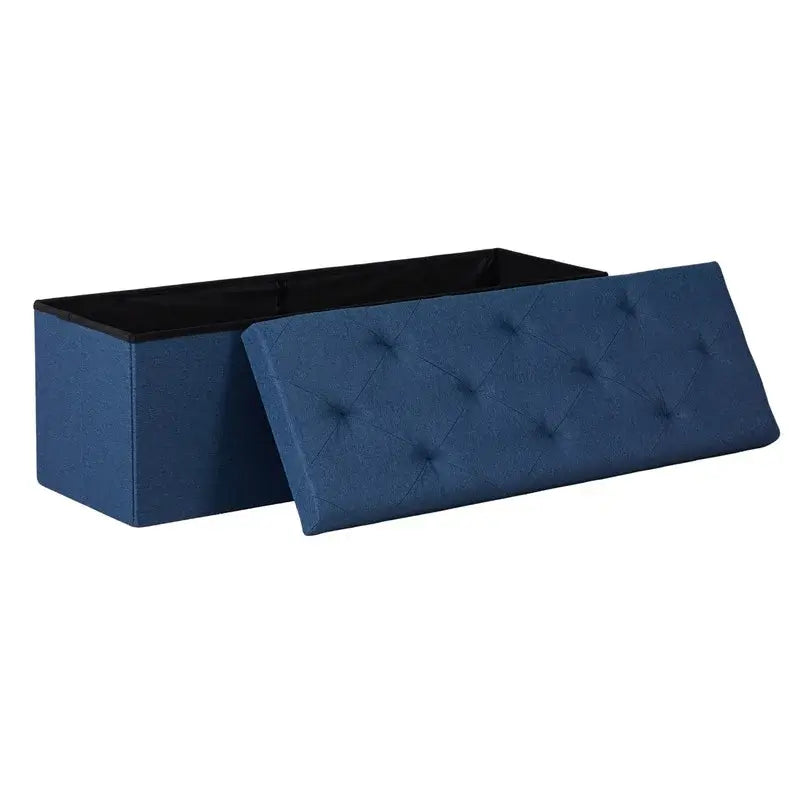 Folding Storage Ottoman Bench