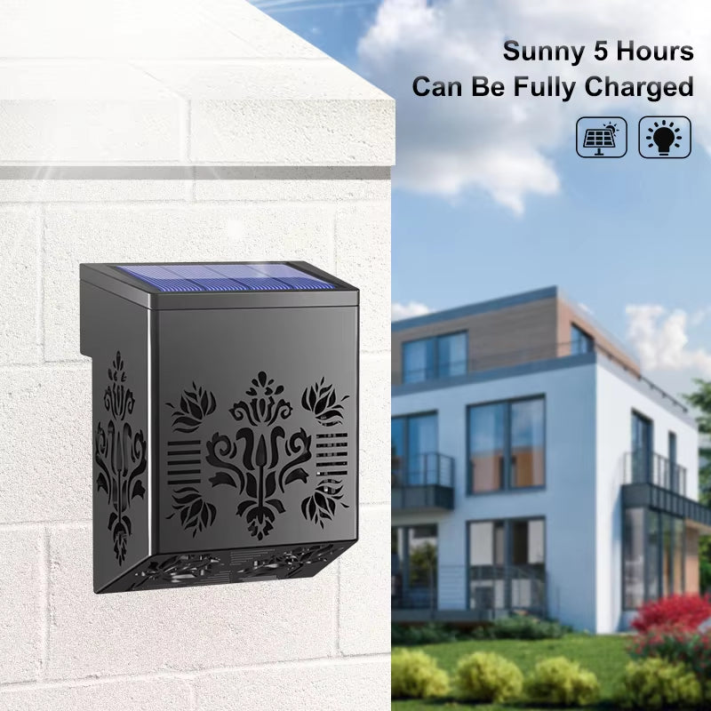 Elegant Design Solar Wall/Fence Light 