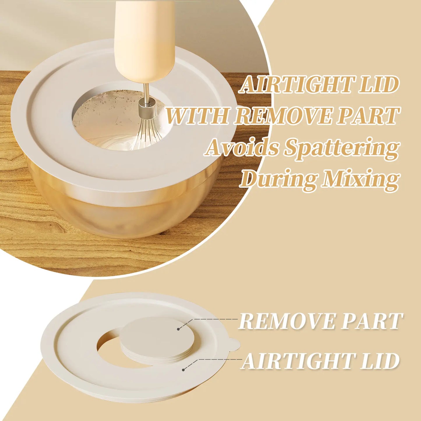 6 Piece Mixing Bowls with Lids Set