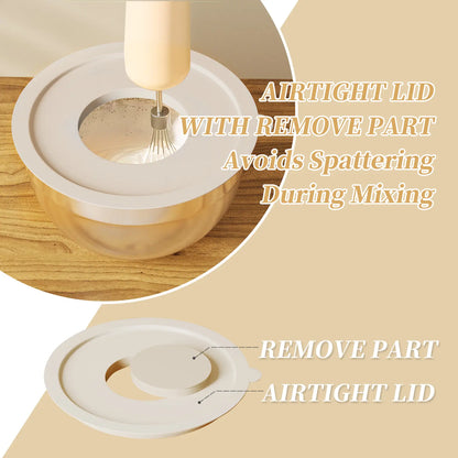 6 Piece Mixing Bowls with Lids Set