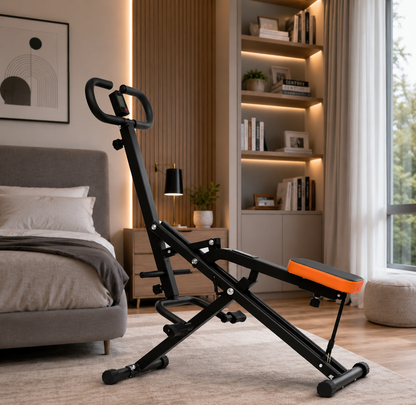 Home Fitness Equipment: Squat Machine, Rowing Machine, Hip and Thigh Exerciser, Hip Bridge Machine, Horseback Riding Machine