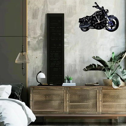 Motorcycle Vinyl Record Wall Clock