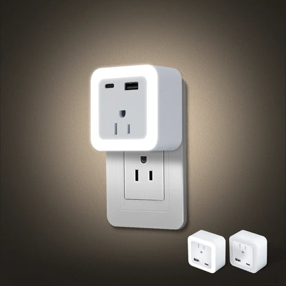 2-Pack USB Wall Night Lights