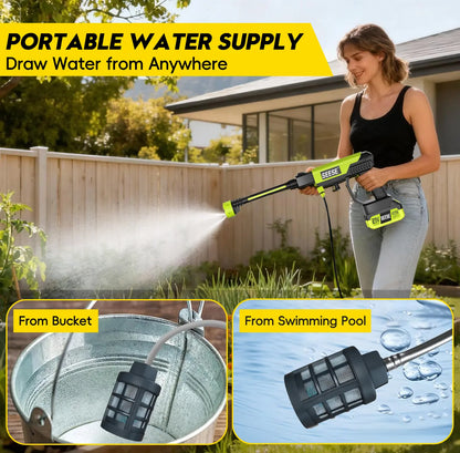 Seese Cordless Pressure Washer and Single Port Charger Base