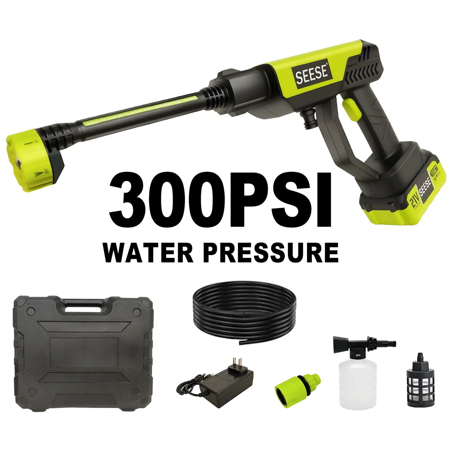 Seese Cordless Pressure Washer and Single Port Charger Base