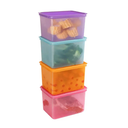Keep Tab Multicolor Plastic Food Storage Containers with Airtight Lids for Kitchen Organization