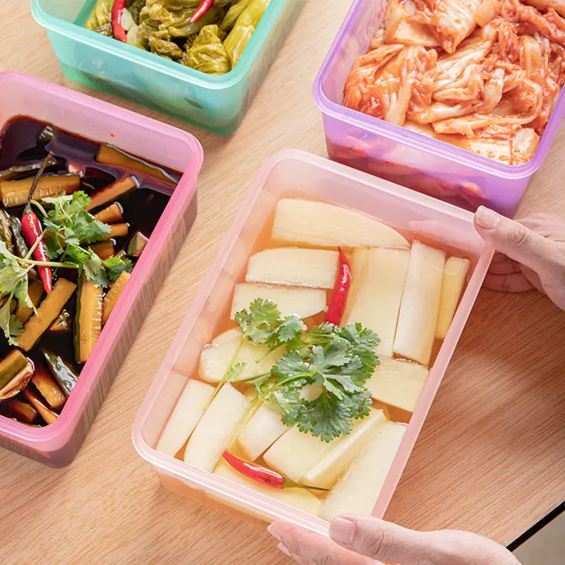 Keep Tab Multicolor Plastic Food Storage Containers with Airtight Lids for Kitchen Organization