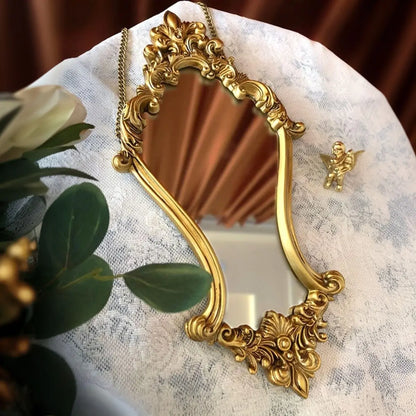 European Vintage Resin Wall Mirror