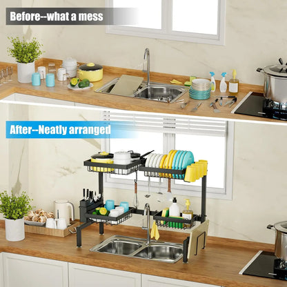 Over The Sink Dish Drainer