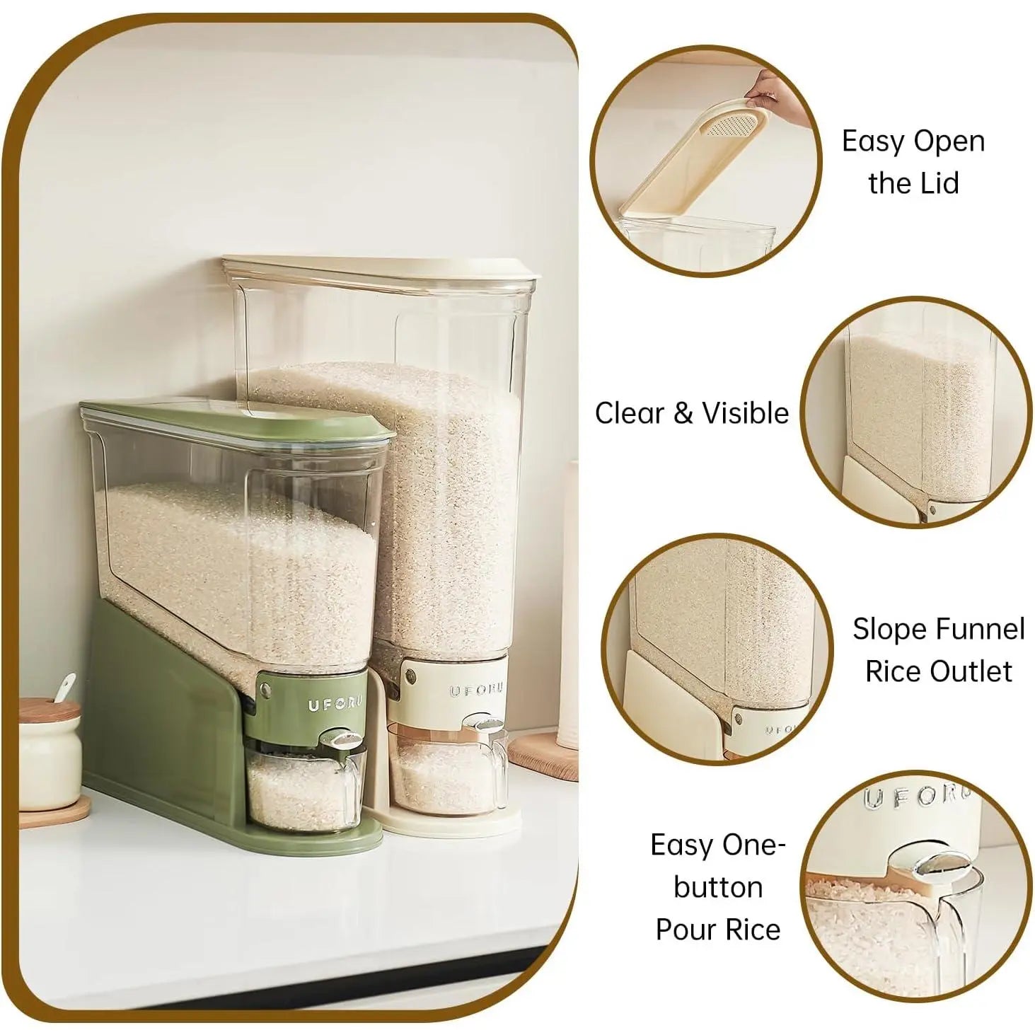 Moisture Proof, Grain&Cereal Dispenser