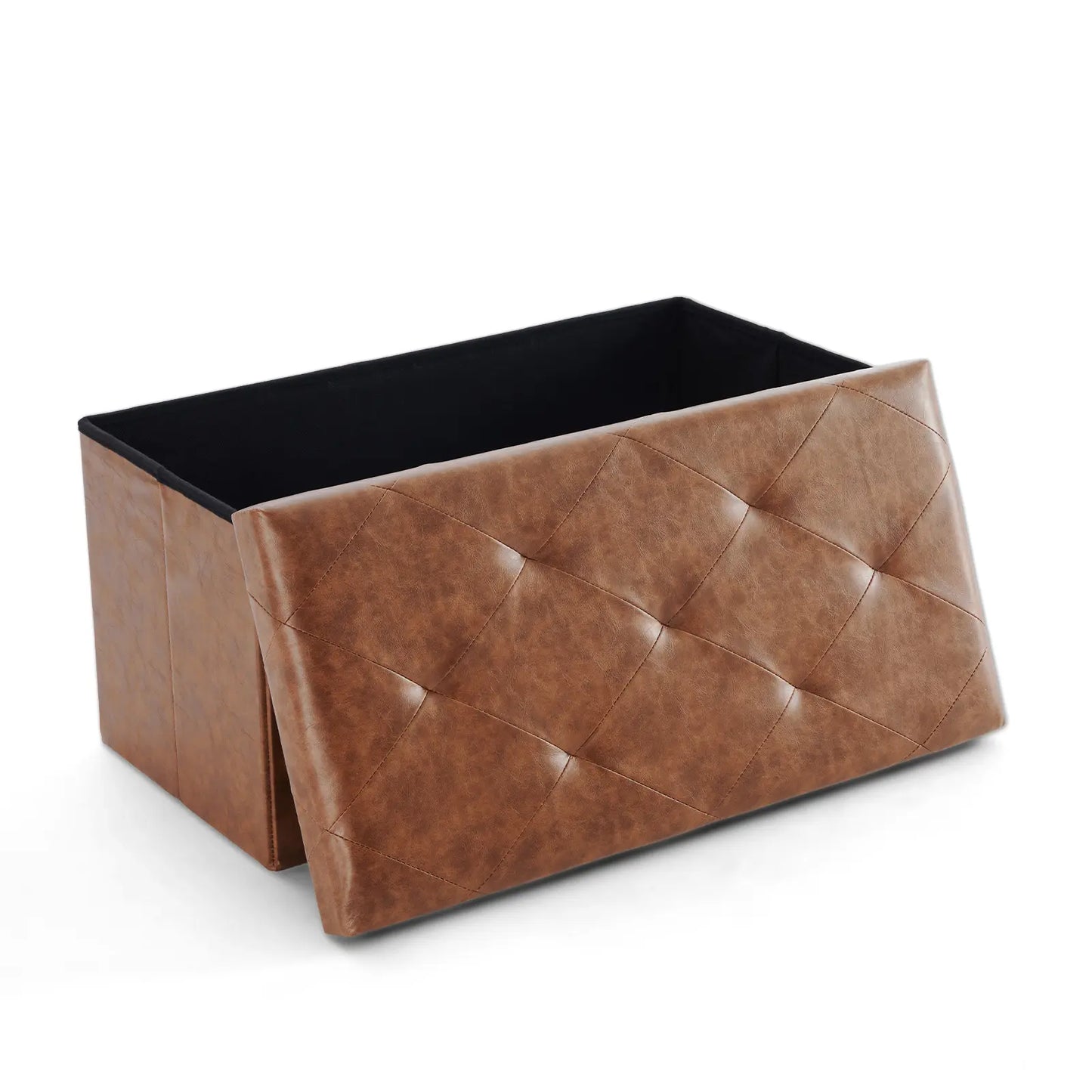 Folding Storage Ottoman Bench