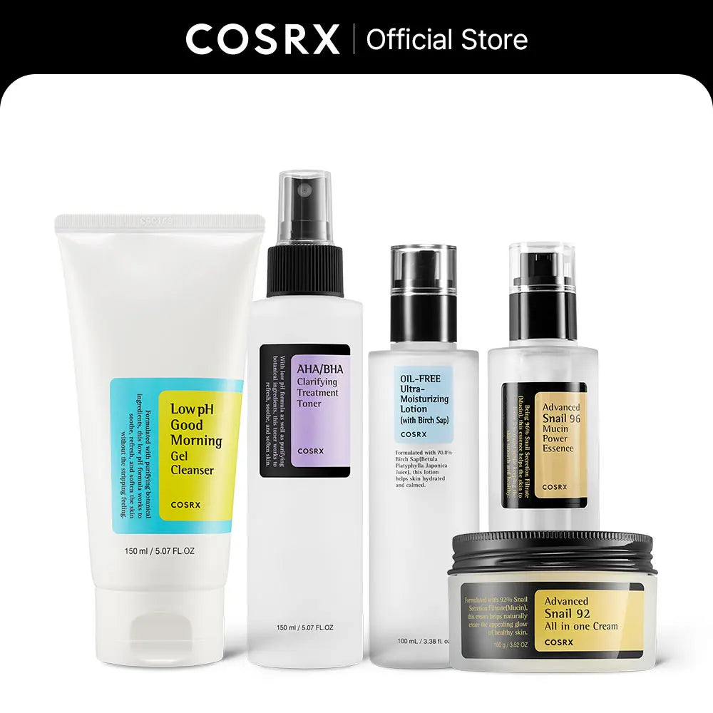[COSRX Official] the COSRX Complete Korean Skincare Sets | SIMPLE & EASY GLASS SKIN