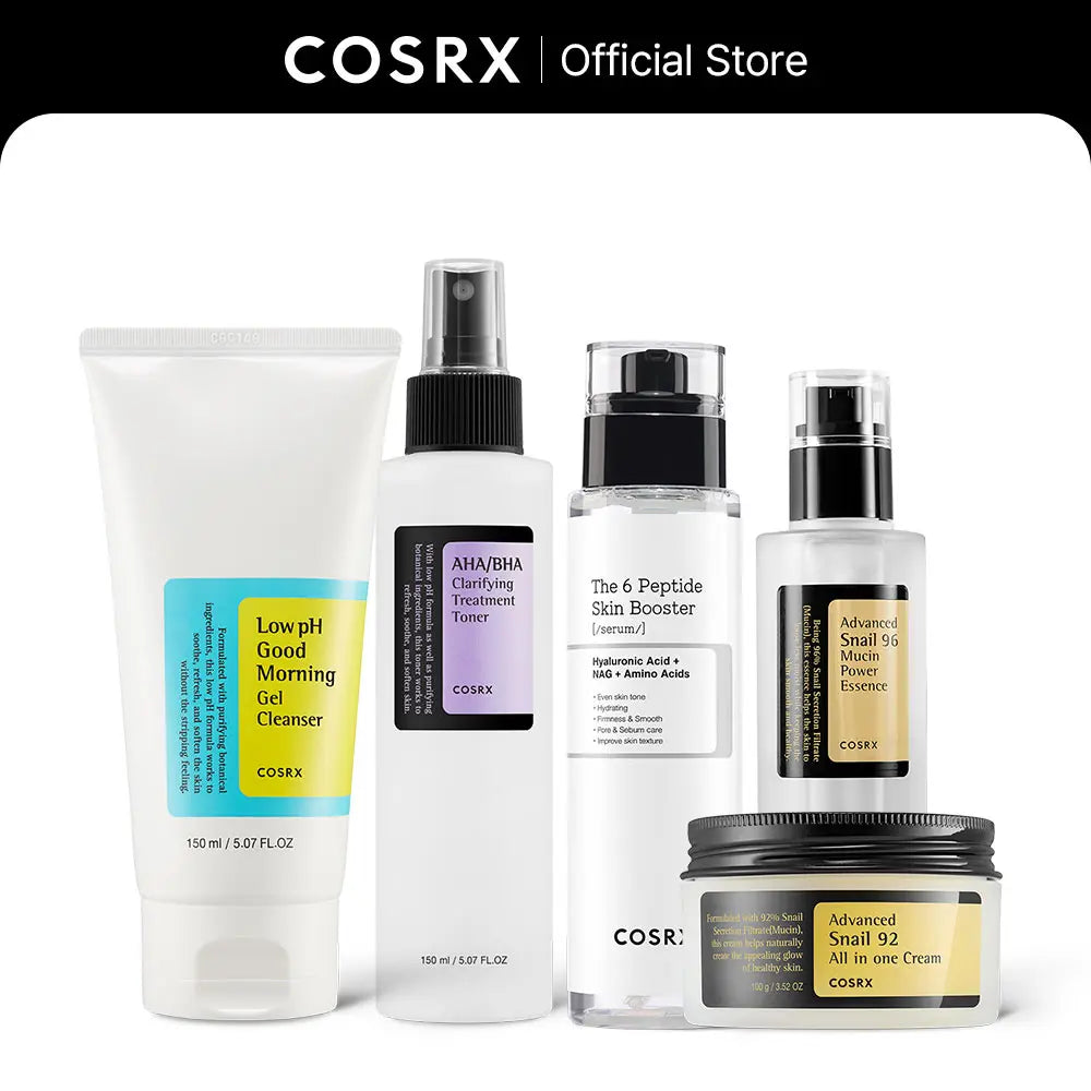 [COSRX Official] the COSRX Complete Korean Skincare Sets | SIMPLE & EASY GLASS SKIN