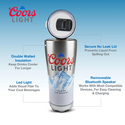 Miller Lite and Coors Light Insulated Bluetooth Speaker Tumbler