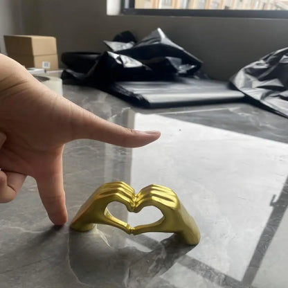 Hand Shaped Resin Ornament
