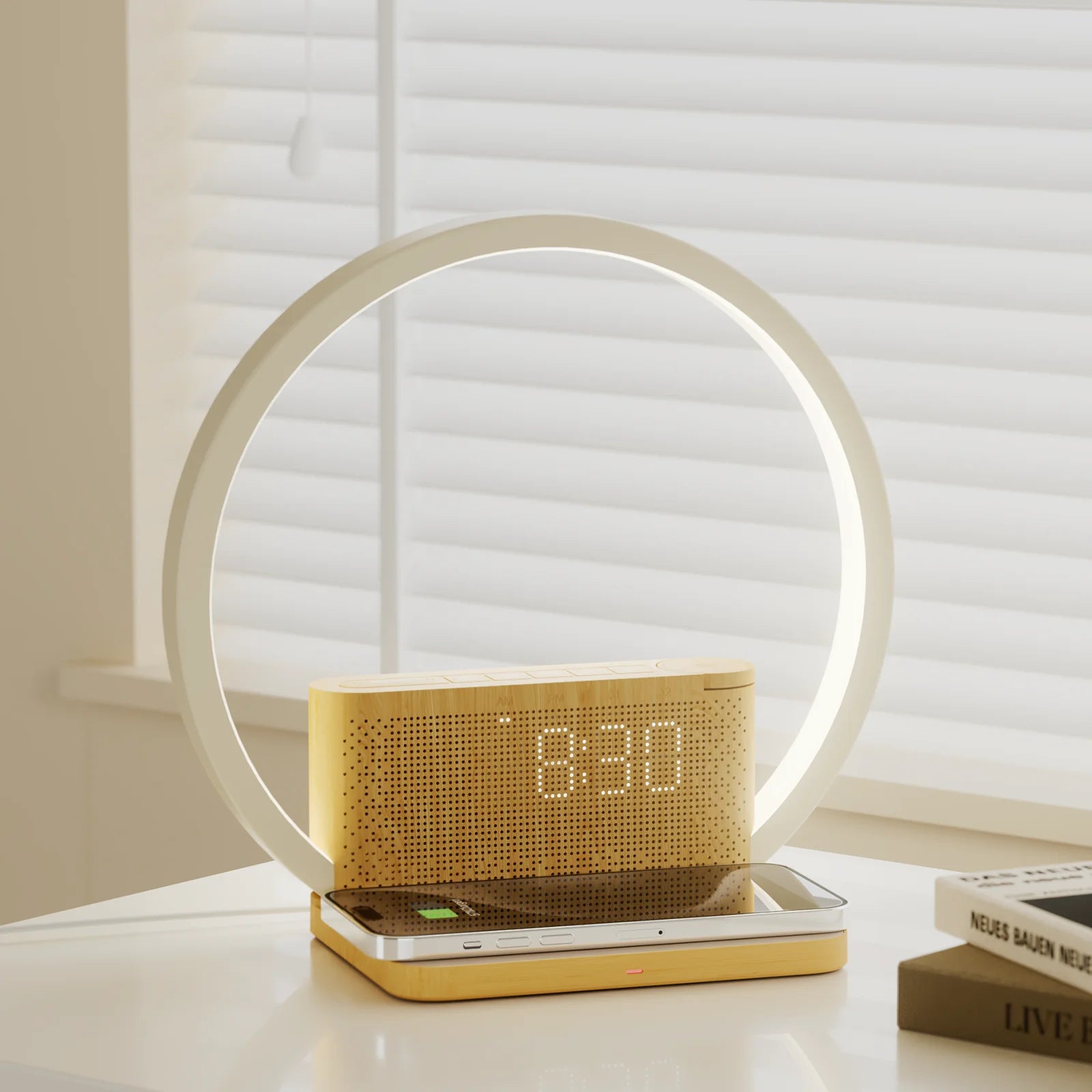 Sunrise Alarm Clock Night Light with Wireless Charger