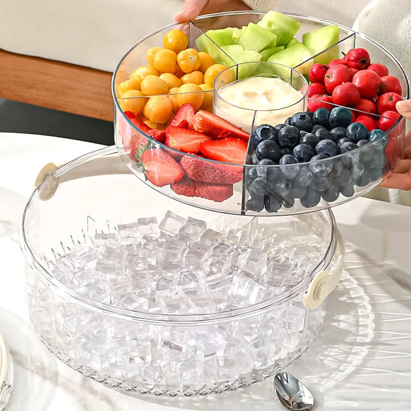 10" Chilled Rotatable Serving Tray