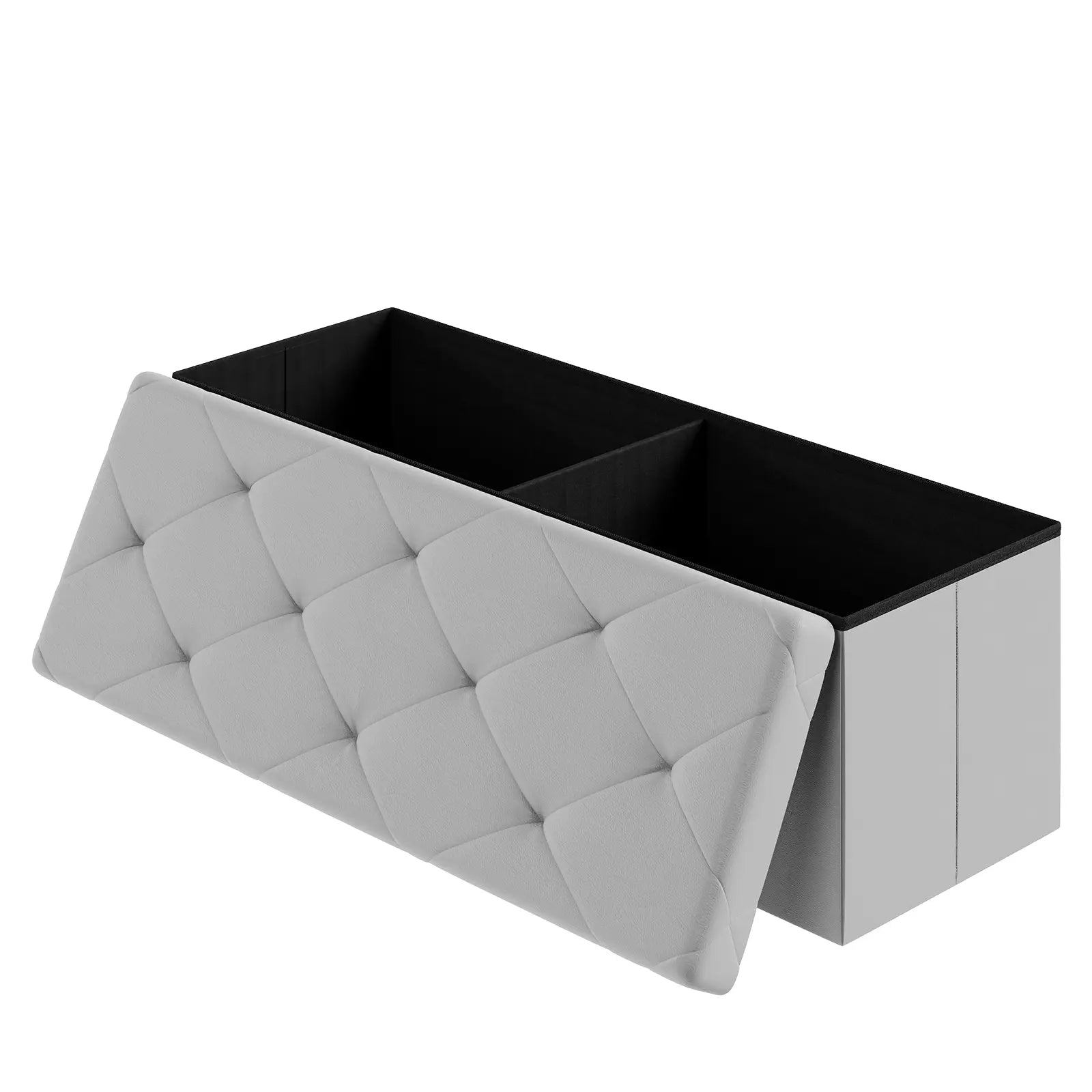 Folding Storage Ottoman Bench