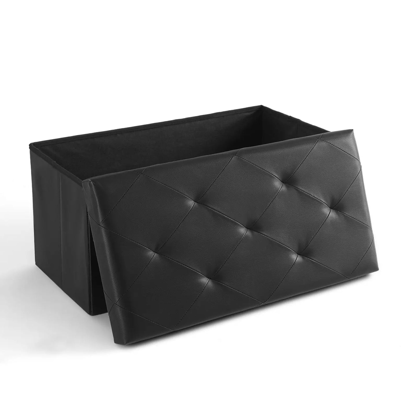 Folding Storage Ottoman Bench