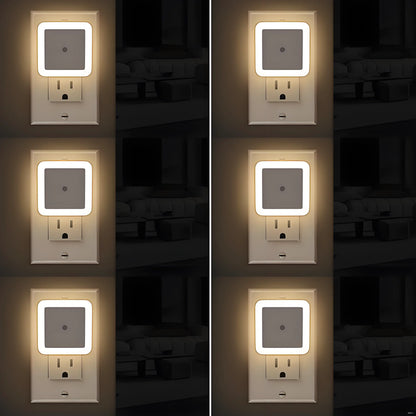 BOBO Sleep Night Lights Plug into Wall, Sleep Light for Kids and Adult, Bedroom Night Light, Light Sensor, LED, Dimmable, Warm Soft Light Plug in Night Light