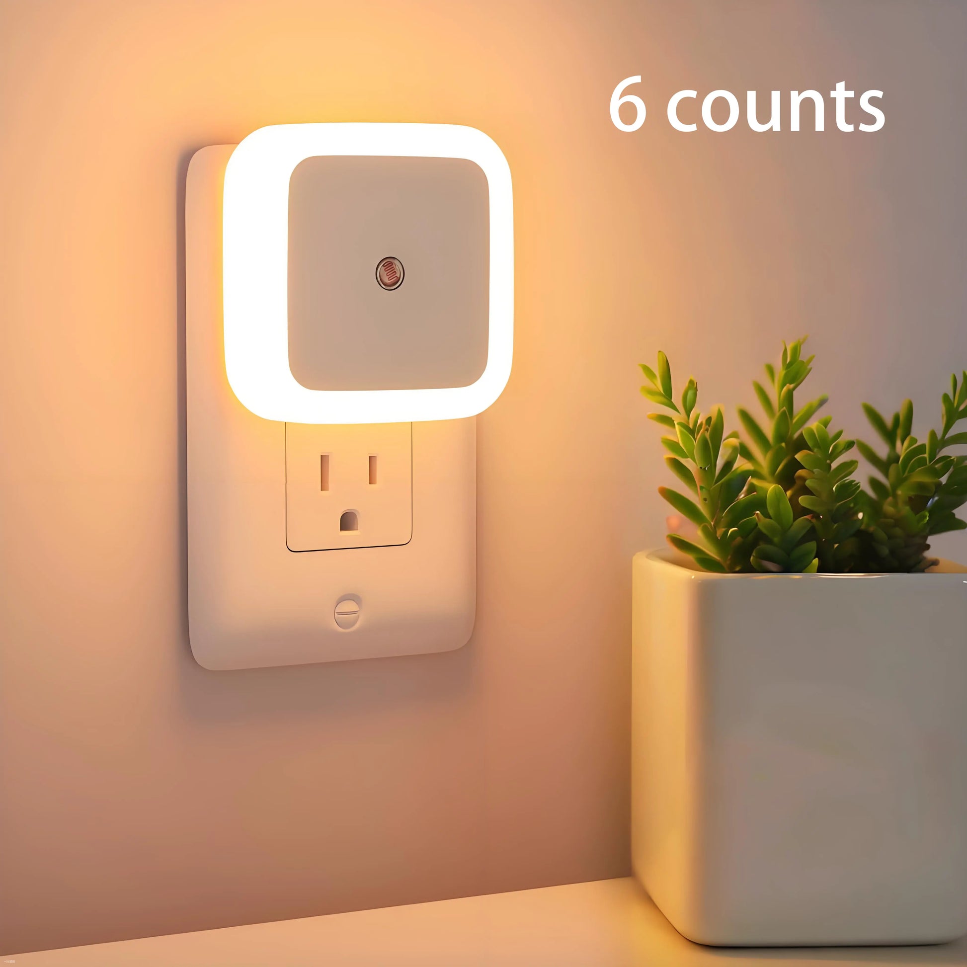 BOBO Sleep Night Lights Plug into Wall, Sleep Light for Kids and Adult, Bedroom Night Light, Light Sensor, LED, Dimmable, Warm Soft Light Plug in Night Light