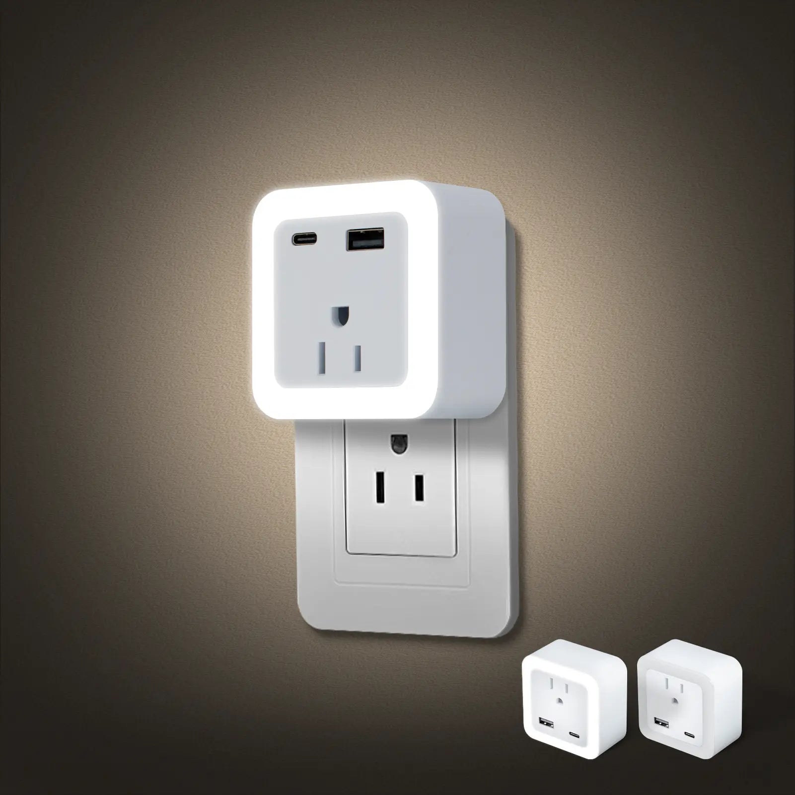 2-Pack USB Wall Night Lights