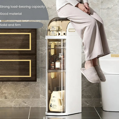 4-Layer Ultra-Thin Bathroom Storage Cabinet