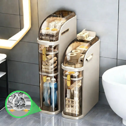 4-Layer Ultra-Thin Bathroom Storage Cabinet