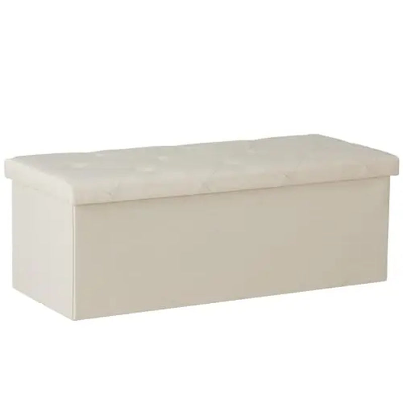 Folding Storage Ottoman Bench