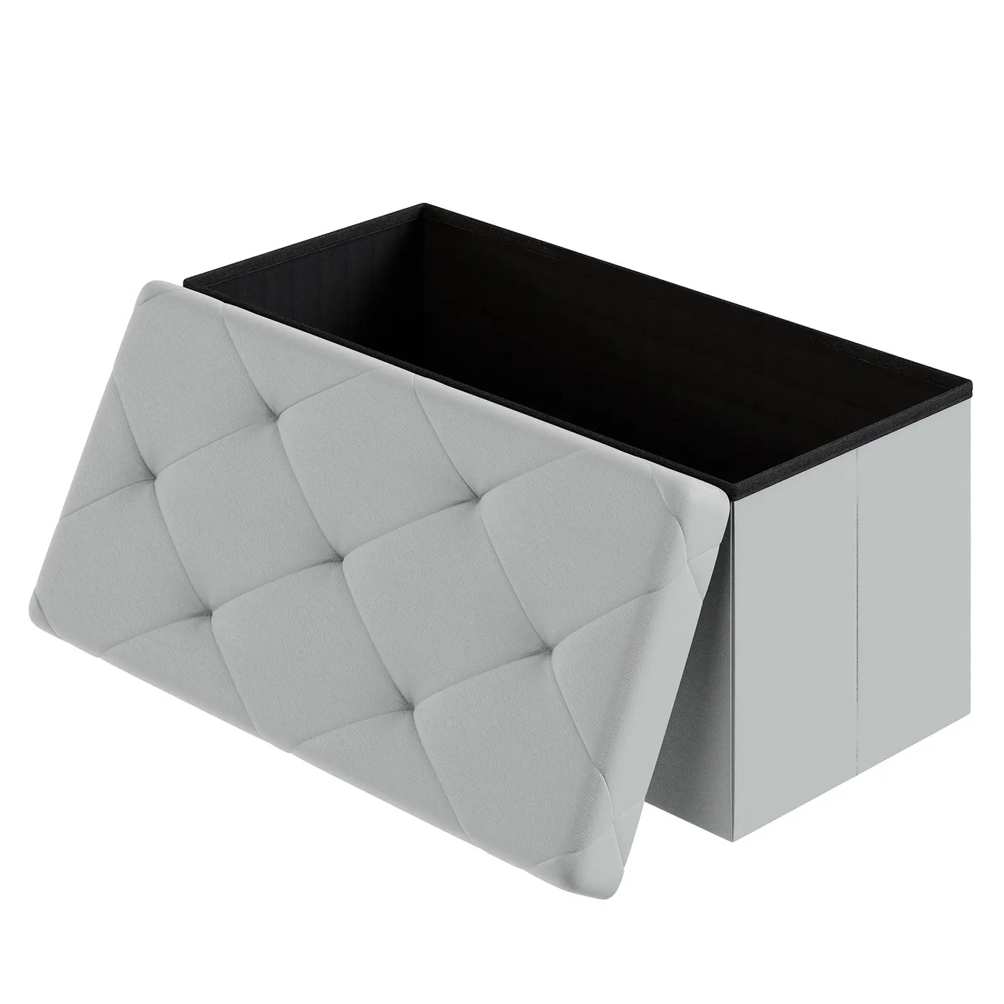 Folding Storage Ottoman Bench