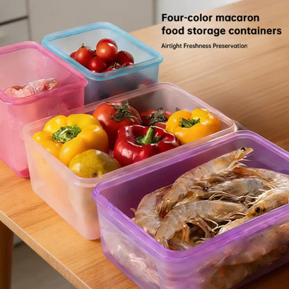 Keep Tab Multicolor Plastic Food Storage Containers with Airtight Lids for Kitchen Organization