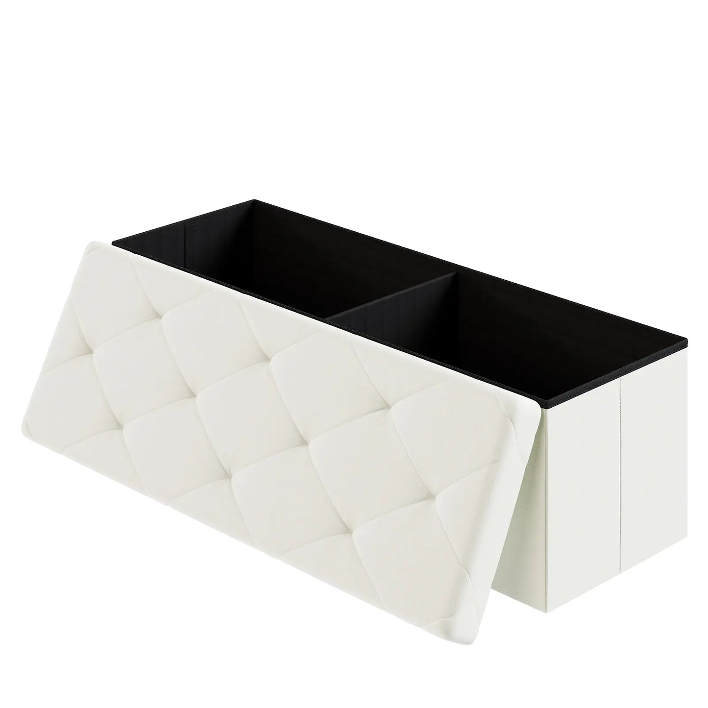 Folding Storage Ottoman Bench